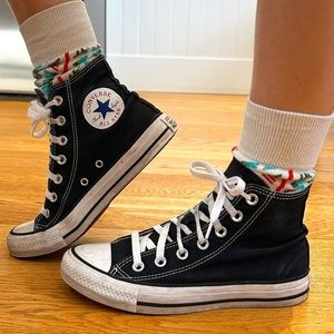 Converse Chuck Taylor All Star High Top - Black  - Size 6.5 W